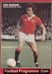 Manchester United Lou Macari Signed Autograph Man Utd 1980s