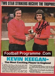 England Liverpool Kevin Keegan Signed Autograph 1970s