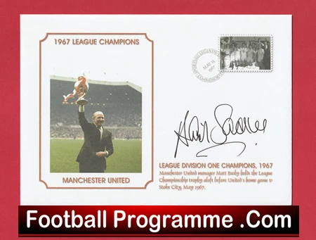 Manchester United David Sadler Autograph Man Utd Champions 1967 FDC - Image 2