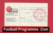 Manchester United v QPR 1978 – FA Cup Football Ticket