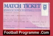 Ipswich Town v Manchester United 1993 – Ticket 1st Premier League Champions