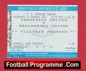 Sheffield United v Manchester United 1992 – Ticket 1st Premier League Champions