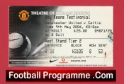 Manchester United Roy Keane Testimonial Football Ticket 2006