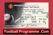Manchester United Roy Keane Testimonial Football Ticket 2006