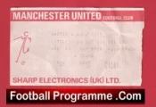 Manchester United v Hull City 1987 – Football Ticket