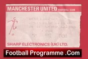 Manchester United v Hull City 1987 – Football Ticket
