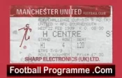 Manchester United v Bournemouth 1989 – Football Ticket FA Cup