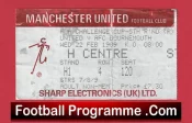 Manchester United v Bournemouth 1989 – Football Ticket FA Cup