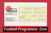 Manchester United v Liverpool 1978 – Football Ticket