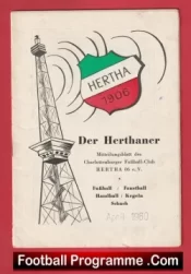 Hertha 06 v Charlottenburg 1960 – Berlin Germany