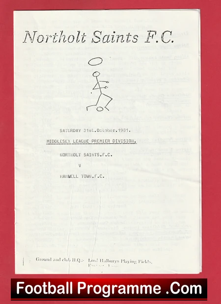 Northolt Saints v Hanwell Town 1981 - Image 2