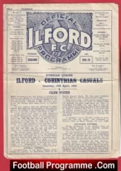 Corinthian Casuals v Ilford 1952 – 1950s