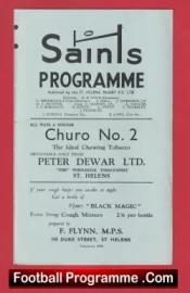 St Helens Rugby v Salford 1961 – Rugby Programmes