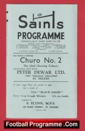 St Helens Rugby v Salford 1961 – Rugby Programmes