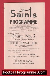  St Helens Rugby v Widnes 1961 - Rugby Programme Football Programme .COM Football Programmes Memorabilia