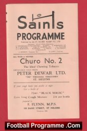  St Helens Rugby v Hull 1961 - Rugby Programmes Football Programme .COM Football Programmes Memorabilia