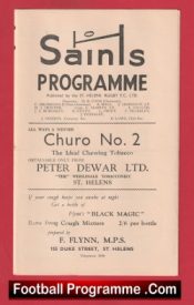  St Helens Rugby v Wigan 1960 - Rugby Programmes Football Programme .COM Football Programmes Memorabilia