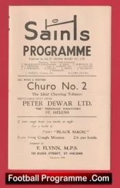 St Helens Rugby v Wigan 1960 – Rugby Programmes