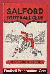  Salford Rugby v Wigan 1959 - Rugby Programmes Football Programme .COM Football Programmes Memorabilia