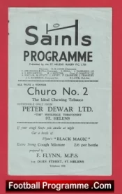 St Helens Rugby v Australia 1959 – Rugby Programme