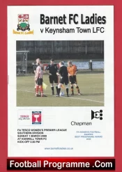 Barnet Ladies v Keynsham Town 2009 – Womens Football
