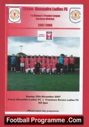 Crewe Alexandra Ladies v Tranmere Rovers 2007 – Womens Football