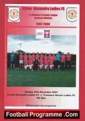 Crewe Alexandra Ladies v Tranmere Rovers 2007 – Womens Football