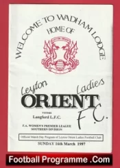 Leyton Orient Ladies v Langford 1997 – Womens Football