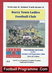Barry Town Ladies v Tranmere Rovers 2000 – Womens Football
