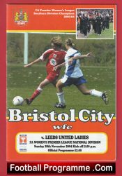  Bristol City Ladies v Leeds United 2004 - Womens Football Football Programme .COM Football Programmes Memorabilia