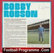  Ipswich Town Football Club Bobby Robson Autograph Signed Picture Football Programme .COM Football Programmes Memorabilia