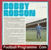 Ipswich Town Football Club Bobby Robson Autograph Signed Picture