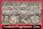 Derby County Football Club Multi Autographed Signed 1952 1953