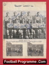  Newport County Football Club Multi Autographed Signed 1951 1952 Football Programme .COM Football Programmes Memorabilia