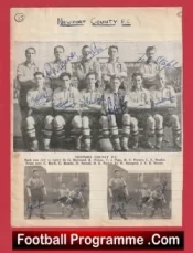 Newport County Football Club Multi Autographed Signed 1951 1952