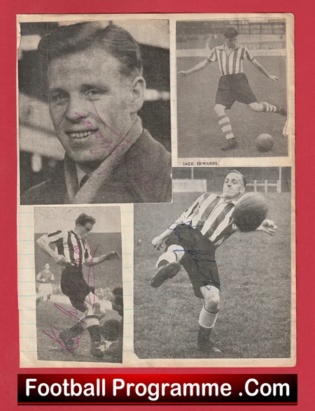 Newport County Football Club Multi Autographed Signed 1951 1952 - Image 3