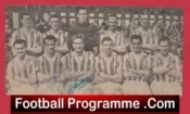 Huddersfield Town Football Club Multi Autographed Signed 1956 1957