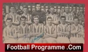 Huddersfield Town Football Club Multi Autographed Signed 1956 1957
