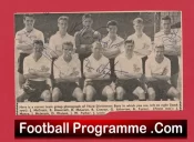 Bury Football Club Multi Autographed Signed 1957 1958