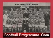 Shrewsbury Town Football Club Multi Autographed Signed 1952 1953