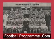 Shrewsbury Town Football Club Multi Autographed Signed 1952 1953