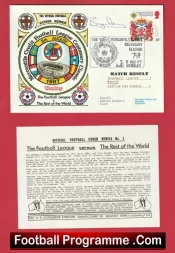 Manchester United Bryan Robson Autographed Signed FDC Rest Of The World 1987