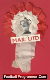 Manchester United Football Rosette 1960’s Man Utd