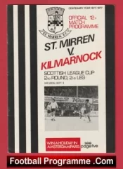 St Mirren v Kilmarnock 1977 – Alex Ferguson Manager