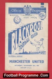 Blackpool v Manchester United 1955 – Man United