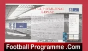 Newcastle United v Tottenham 1999 – Replay Ticket Old Trafford