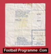 Nottingham Forest v Manchester United 1990 – Football Ticket FA Cup