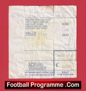 Nottingham Forest v Manchester United 1990 – Football Ticket FA Cup