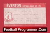 Everton v Manchester United 1989 – Match Ticket