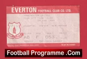 Everton v Manchester United 1989 – Match Ticket